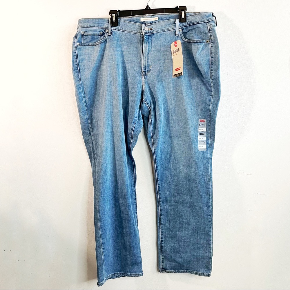 Levi’s Jeans Classic Straight Leg Sculpt Hypersoft Women’s Jeans Sz 22W NWT